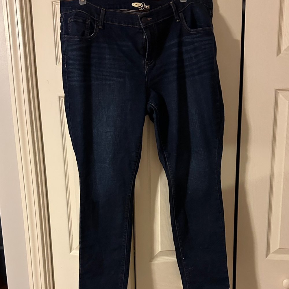 Old Navy Women's Dark Blue Skinny Jeans